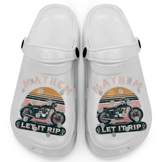 Unleash Chaos with Mayhem Let It Rip Graphic Wear Clogs