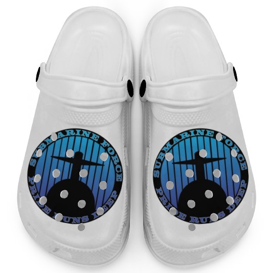 Submarine Force Pride Runs Deep Ocean Blue Clogs