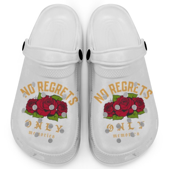 No Regrets only memories Clogs