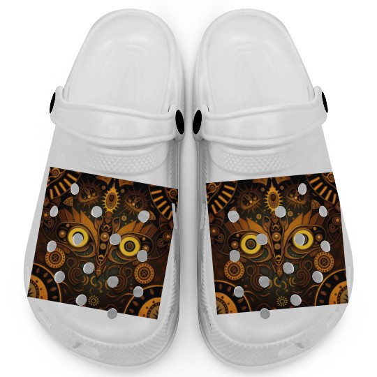 New Age 1920s Abstract Steampunk Design Clogs