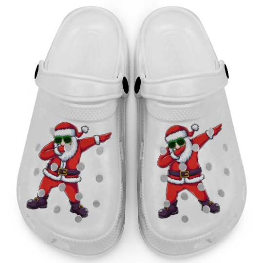 Fueled by Hot Cocoa, dabbing Santa Clogs