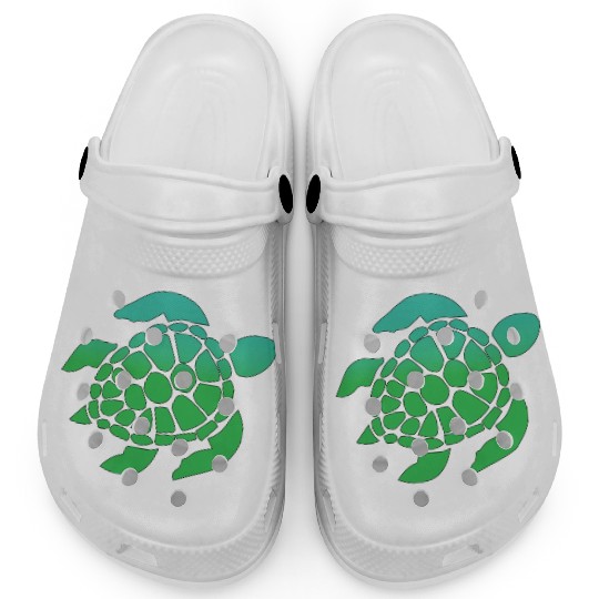 Green Sea Turtle Ocean Swimming Clogs