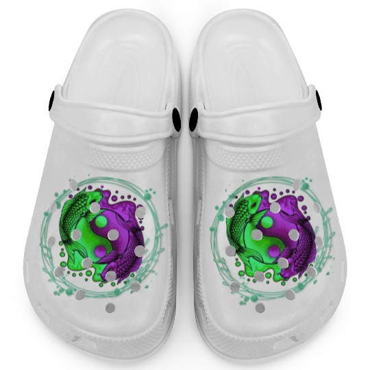 Yin Yang Yoga Japanese Koi Fish Clogs