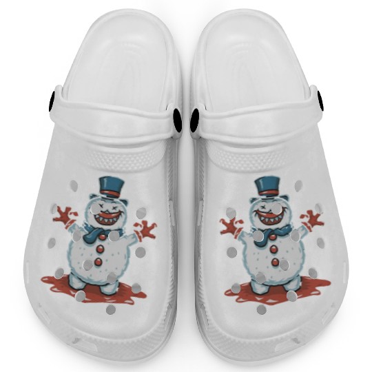 frosty snowman creepy Clogs