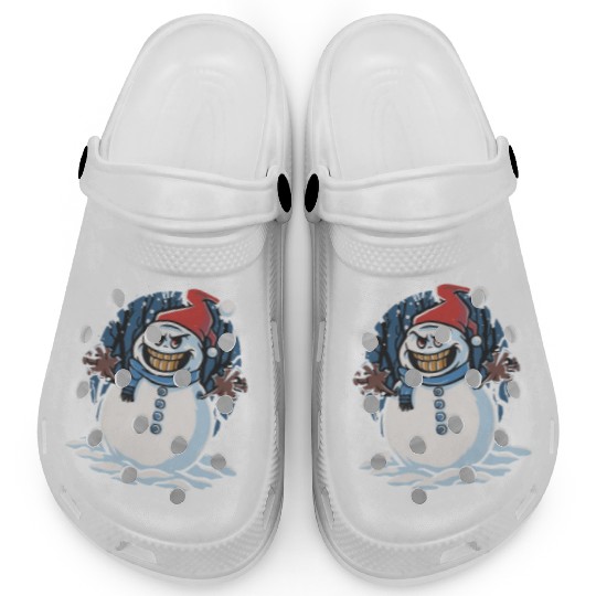 frosty snowman creepy Clogs