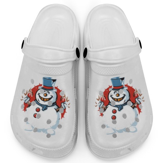 frosty snowman creepy Clogs