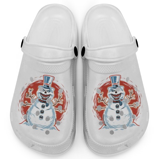 frosty snowman creepy Clogs