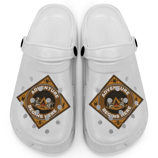 Adventure Begins Here Mountain Hiking Climbing Clogs