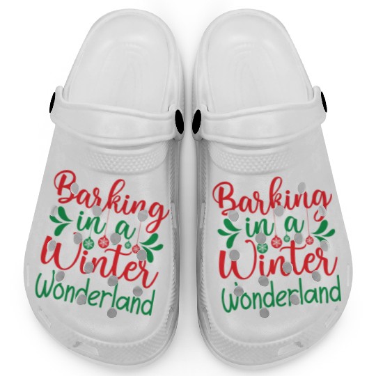 Barking in a winter wonderland, Christmas Gifts Clogs