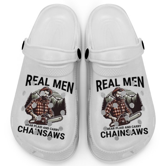 Lumberjack Woodworker Woodcutter Chainsaw Arborist Clogs