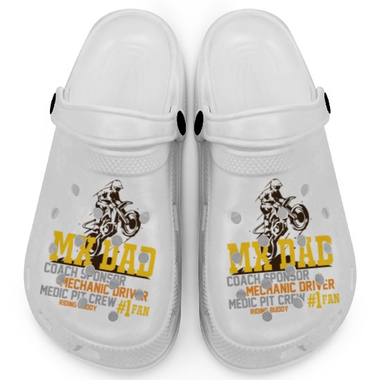 Mx Dad Motocross Supercross Papa Clogs