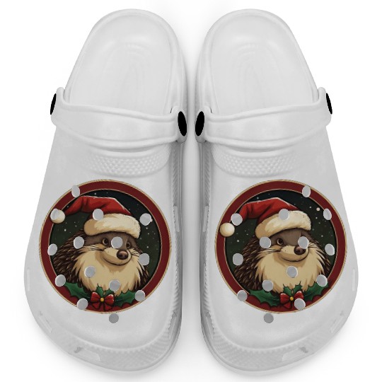 Hedgehog Christmas Clogs