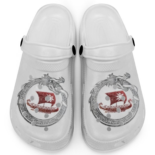 Jormungandr Vikings Dragon Ship Thor Mjolnir Clogs