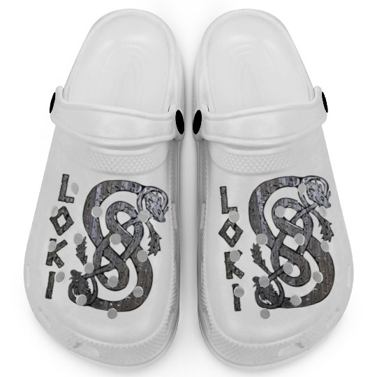 Loki's Symbol The Serpent Clogs Thor Mjolnir Valknut