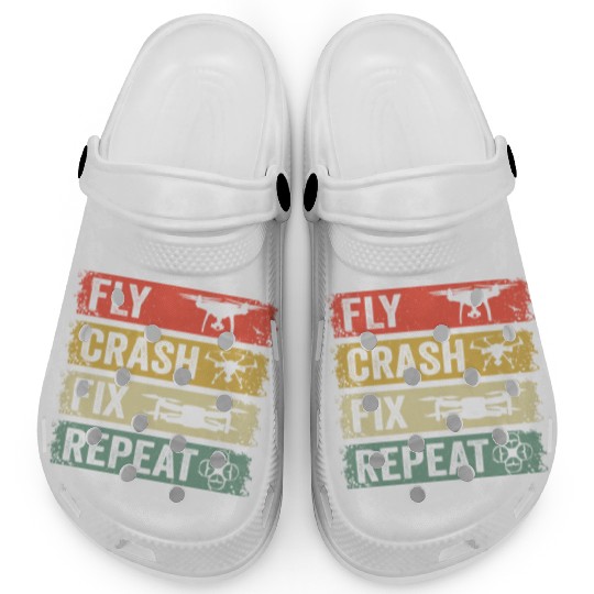 Fly Crash Fix Repeat Drone Pilot Aerial Photograph Clogs