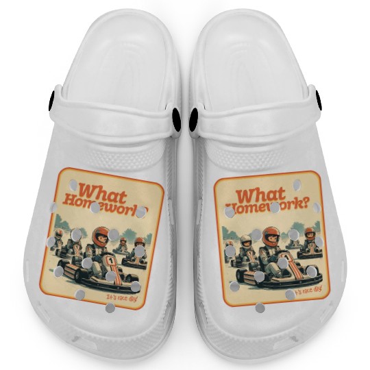 What Homework? It’s Race Day! Clogs