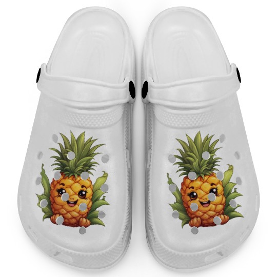 A charming kawaii style pineapple Clogs