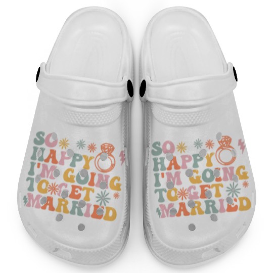 Bride Bridal Party Engagement Clogs