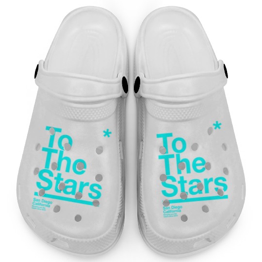To The Stars Light Blue Clogs