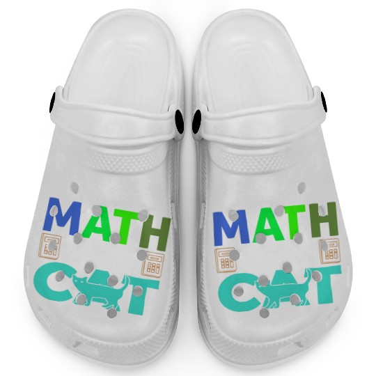 I Love Math And Cats lover Clogs