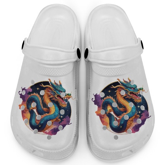 traditional Chinese dragon Clogs