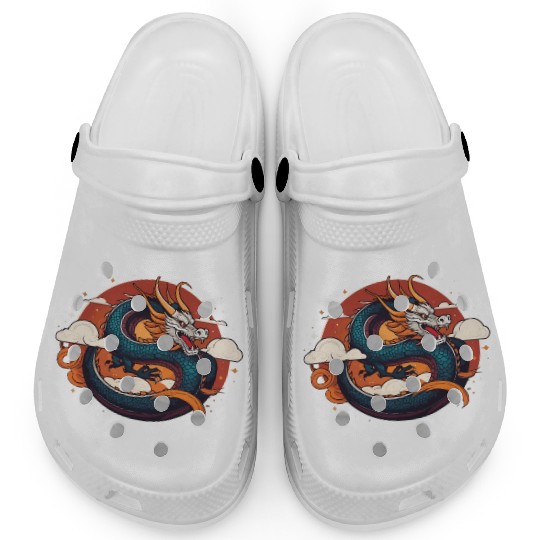 a traditional Chinese dragon Clogs