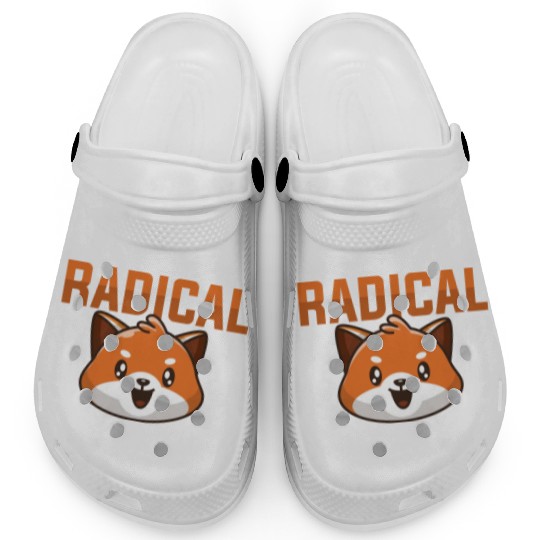 Radical Red Panda Clogs