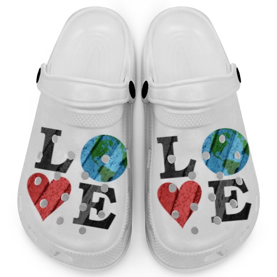 Earth Love With Heart And Earth Clogs