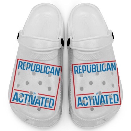Republican Mode Activated American Voter Voting Clogs