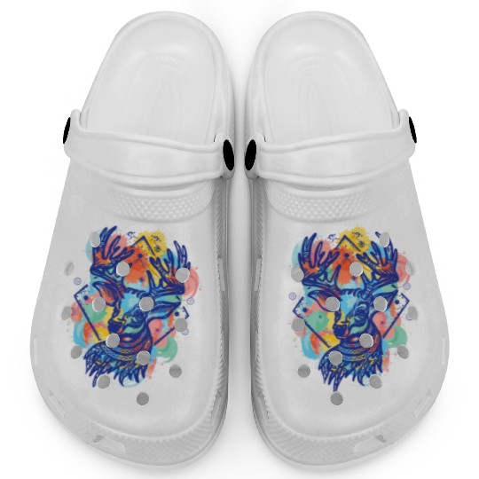 Winter Wonderland: Deer Color Design Clogs