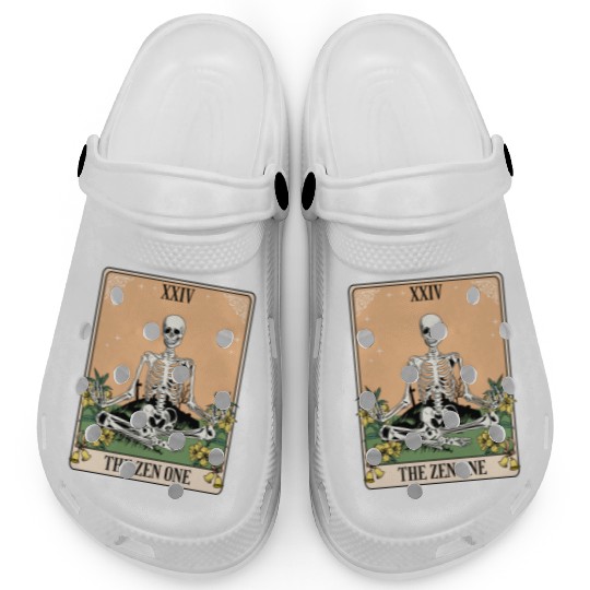 Funny Tarot Card Yoga Meditation Zen Clogs