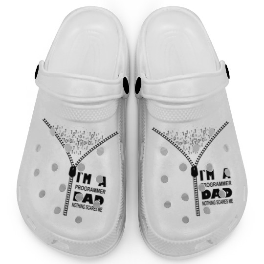 I`m a Programmer Dad Nothing Scares Me Clogs