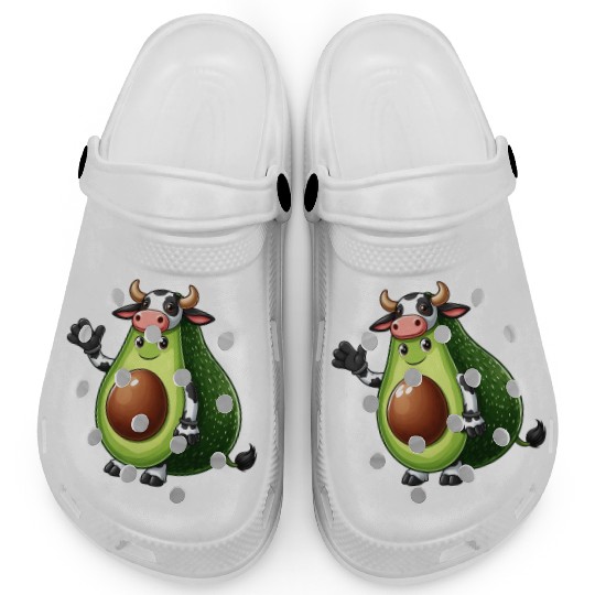 Avocado cow Clogs