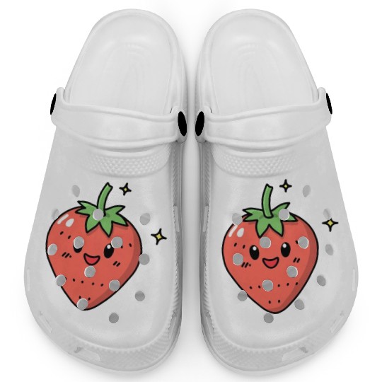 Kawaii Strawberry Clogs