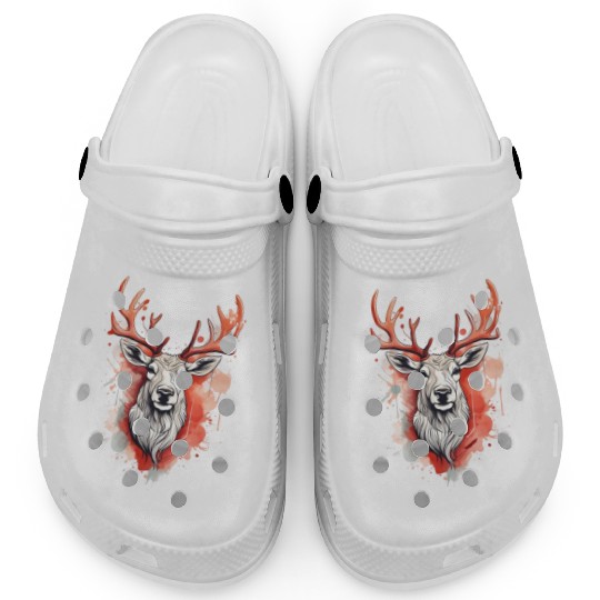 Reindeer Sublime Antler Silhouette Top Clogs