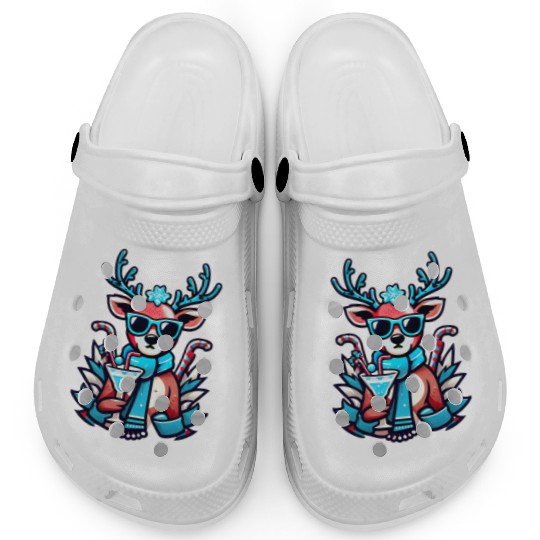 cool reindeer Clogs