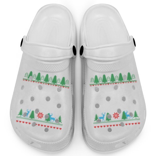 Feliz NAVIDad Funny Holiday Ugly Christmas Themed Clogs