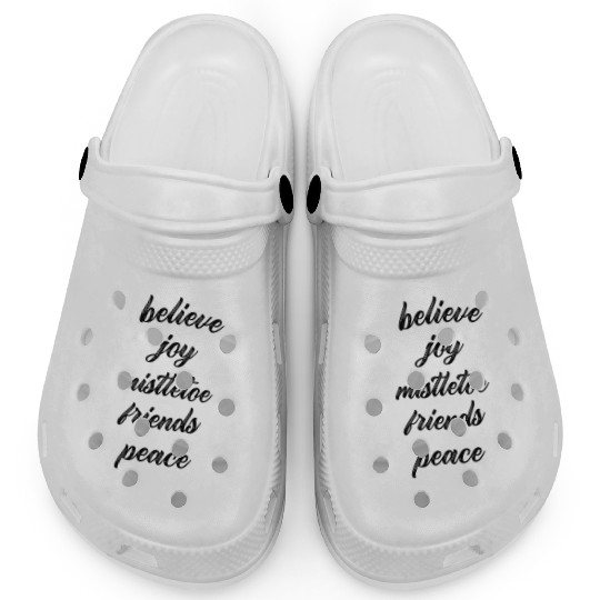 White Snowflake Warm Wishes Clogs