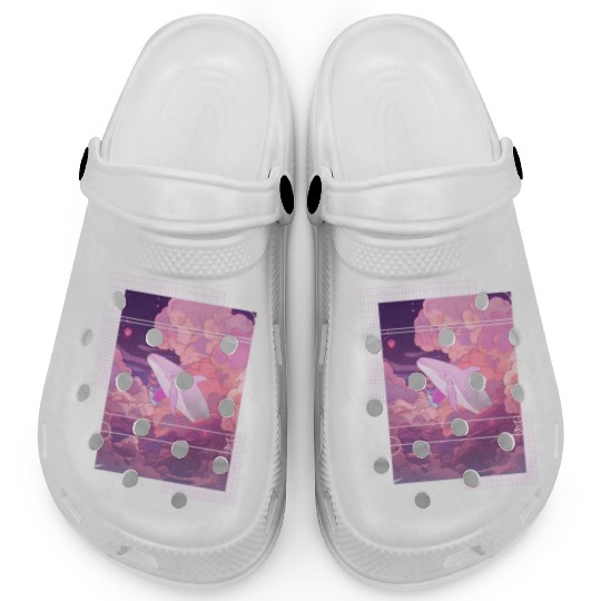 Lofi Japanese Aesthetic Pastel Fantasy Whale In Cl Clogs