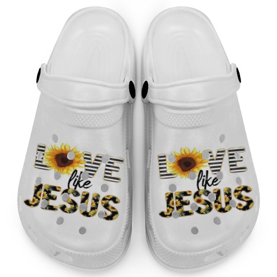 Mother Mary - Praying With Rosary Clogs