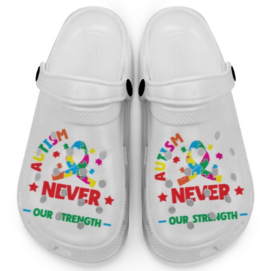 Autism Warriors Never Underestimate Our Strength Clogs