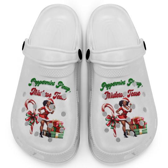 Peppermint Pinup, Mistletoe Tease Clogs