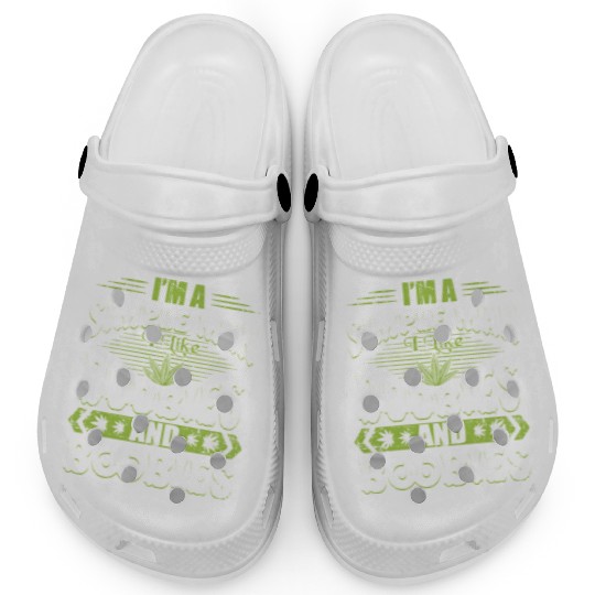 Marijuana Doobies And Boobies Smoking Pot Weed Clogs