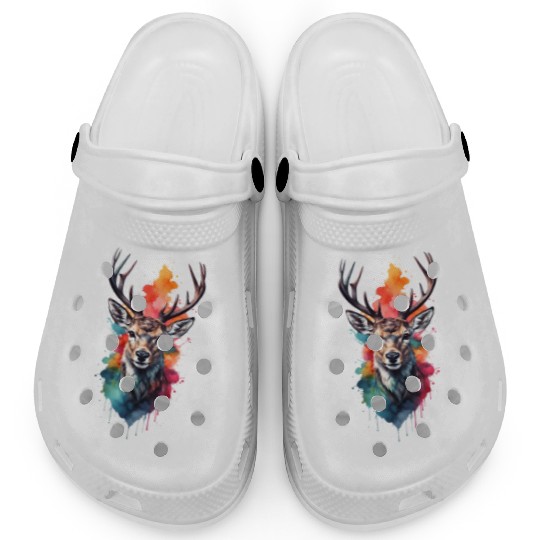 Colorful Swamp Deer Clogs