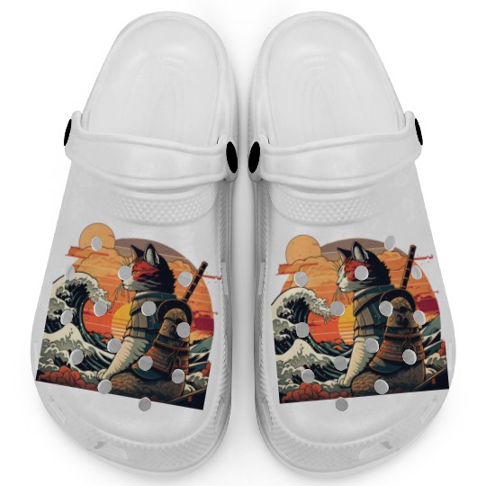 Samurai Cat vs The Great Wave Clogs