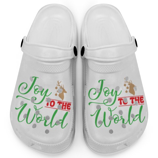 Joy to the world, Christmas design Clogs