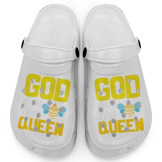 Earth Quote God Save The Queen Bee Clogs