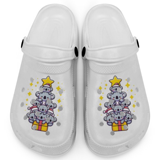 Koala Christmas Tree Merry Christmas Clogs