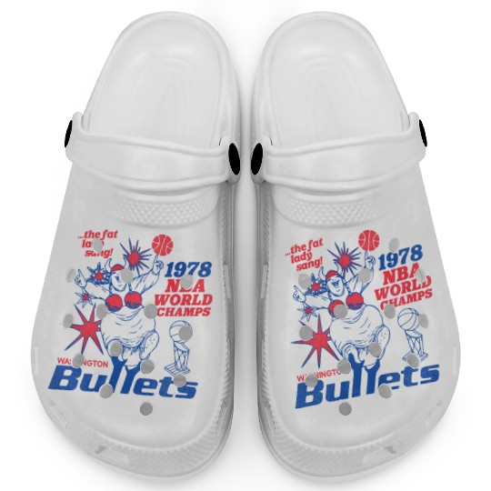 Defunct Washington Bullets 1978 World Champs Clogs