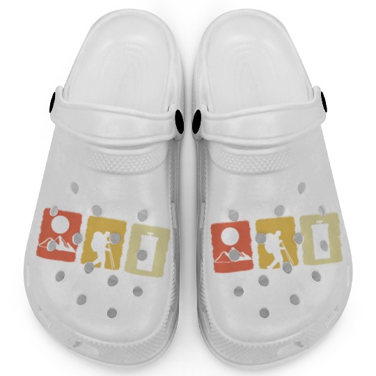 Vintage Hiking Adventurous and Motivated Person Gi Clogs